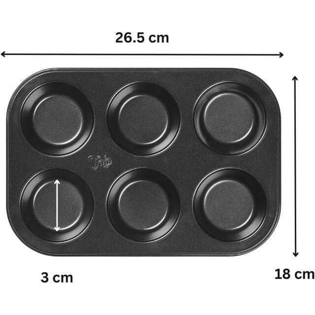 Tala Non-stick 6 Cup Muffin Cupcake Tin thumbnail 5