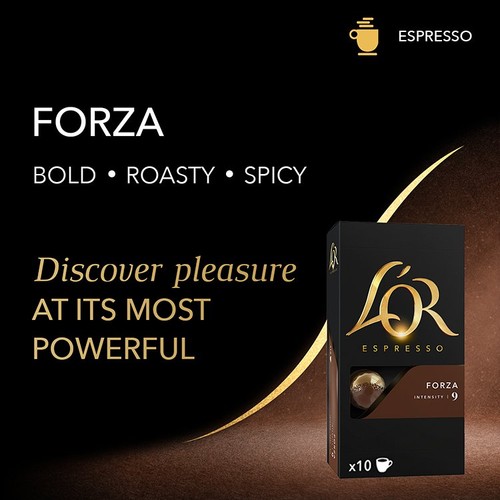 L'OR Forza Coffee Pods x10 Intensity 9 thumbnail 4
