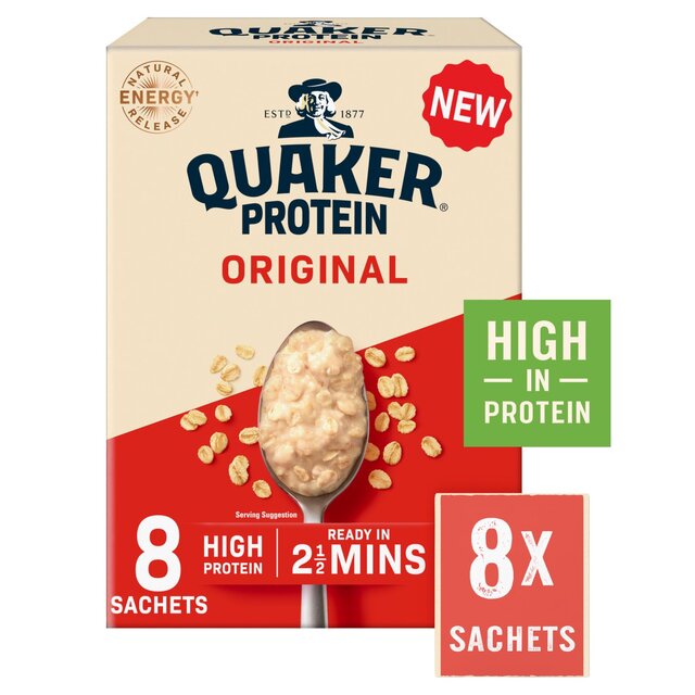 Quaker Oat So Simple Protein Original Porridge Sachets Cereal