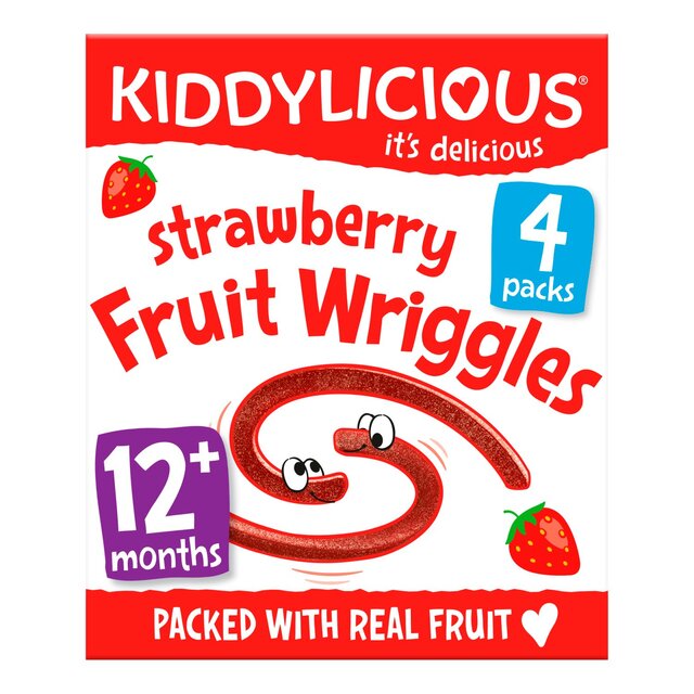 Kiddylicious Strawberry Wriggles Baby Snacks Multi thumbnail 2