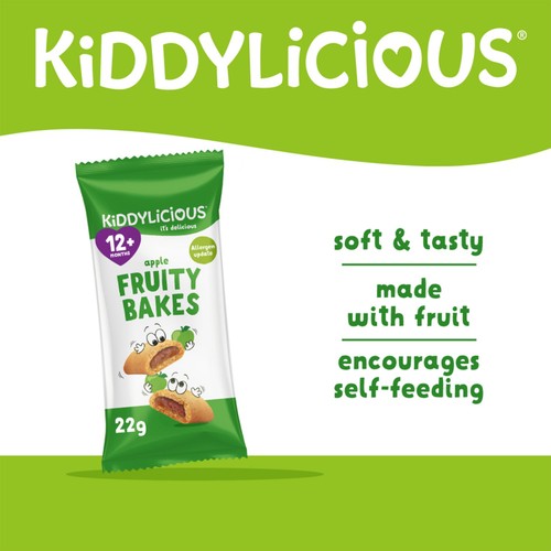 Kiddylicious Apple Fruity Bakes Baby Snacks Multi thumbnail 3