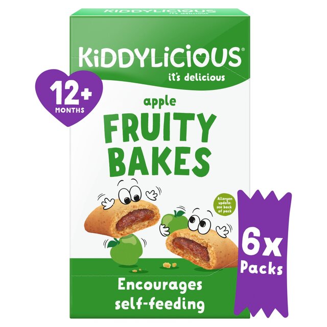 Kiddylicious Apple Fruity Bakes Baby Snacks Multi
