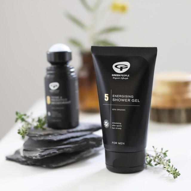 Green People Organic Men's Energising Shower Gel, Vegan thumbnail 2