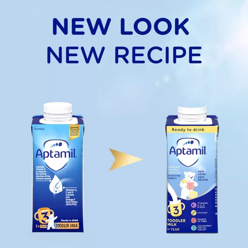 Aptamil 3 Toddler Milk Ready to Drink, 1-3 Yrs Multipack thumbnail 4