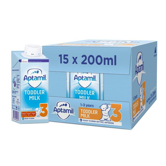 Aptamil 3 Toddler Milk Ready to Drink, 1-3 Yrs Multipack