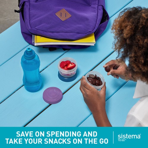 Sistema Mini Bites Snack Containers Seal-Tight Stackable 3 Pack thumbnail 6