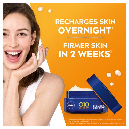 NIVEA Q10 Energy Anti-Wrinkle Recharging Night Face Cream with Vitamin C  thumbnail 2