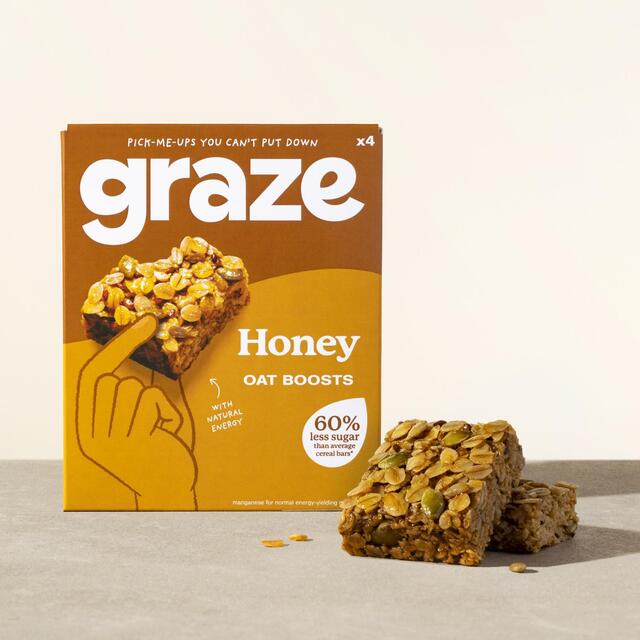 Graze Protein Honey Snack Bars Wholegrain Oats thumbnail 2