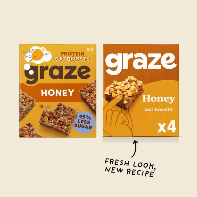 Graze Protein Honey Snack Bars Wholegrain Oats thumbnail 4