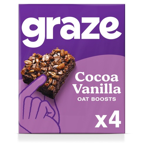 Graze Cocoa Vanilla Oat Boosts Flapjack Snack thumbnail 2