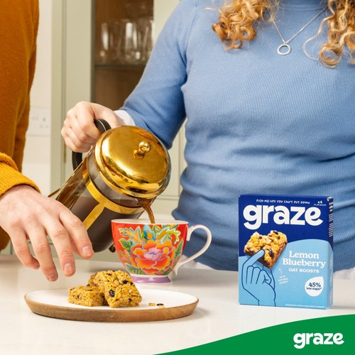 Graze Cocoa Vanilla Oat Boosts Flapjack Snack thumbnail 6