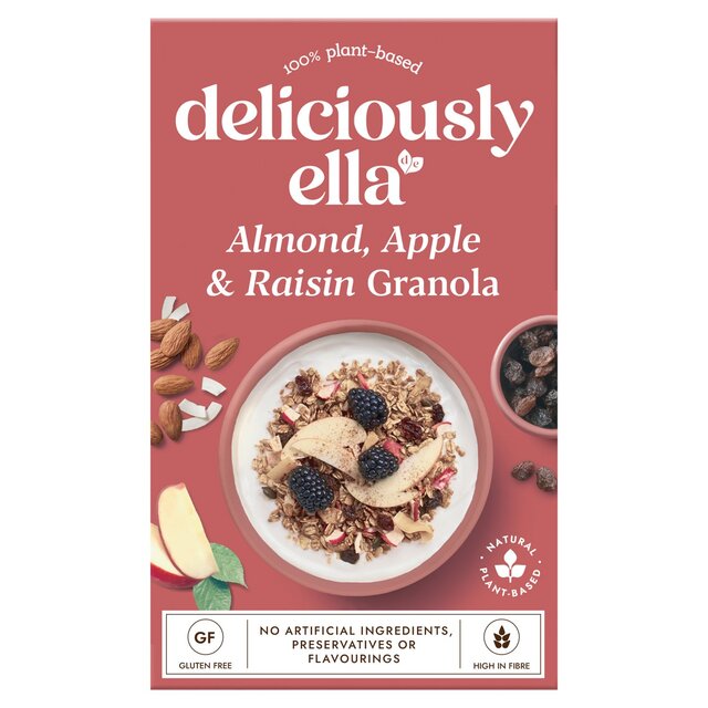 Deliciously Ella Almond, Apple&Raisin Granola with Coconut Chips&Cinnamon