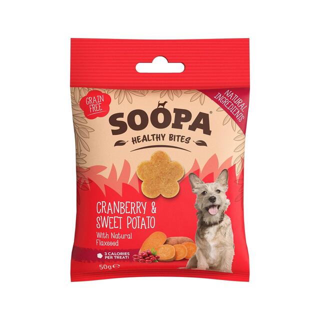 Soopa Cranberry & Sweet Potato Healthy Dog Treat Bites