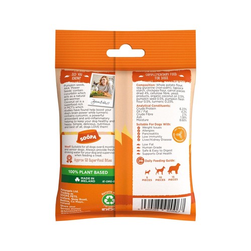 Soopa Pumpkin & Carrot Healthy Dog Treat Bites thumbnail 2