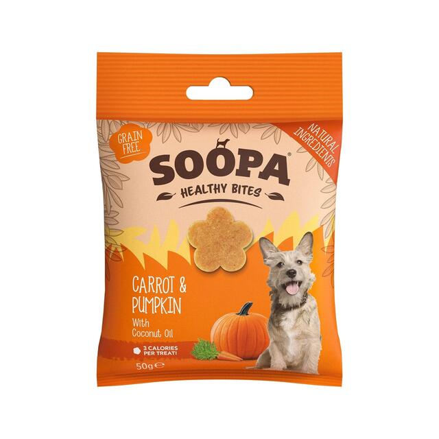 Soopa Pumpkin & Carrot Healthy Dog Treat Bites