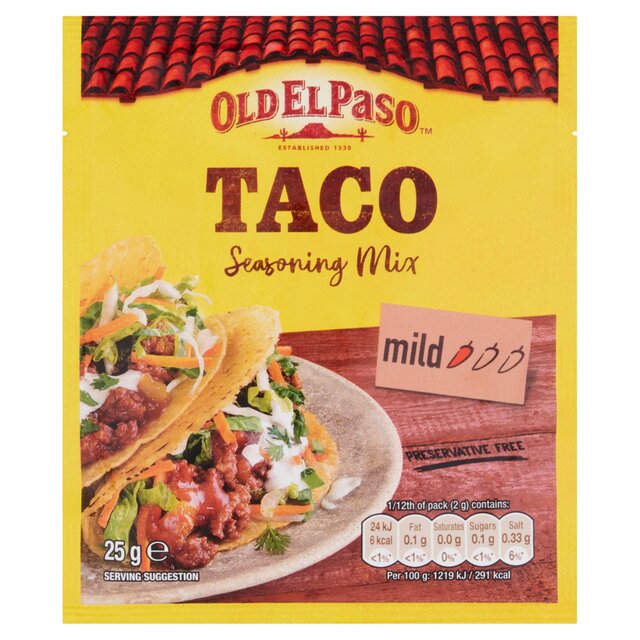Old El Paso Garlic & Paprika Taco Seasoning Mix thumbnail 2