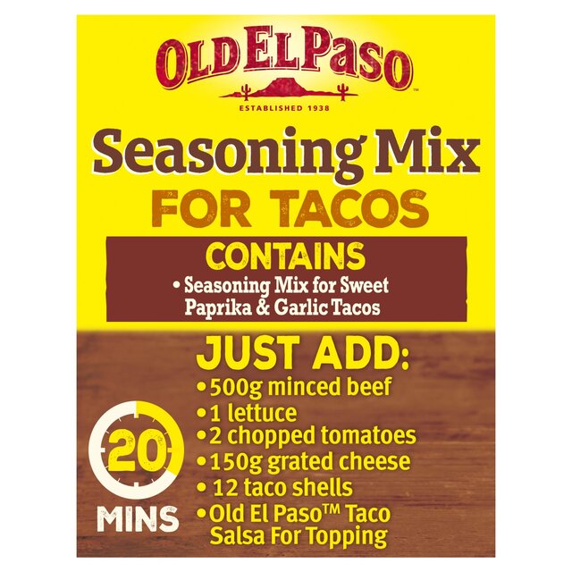 Old El Paso Garlic & Paprika Taco Seasoning Mix thumbnail 4
