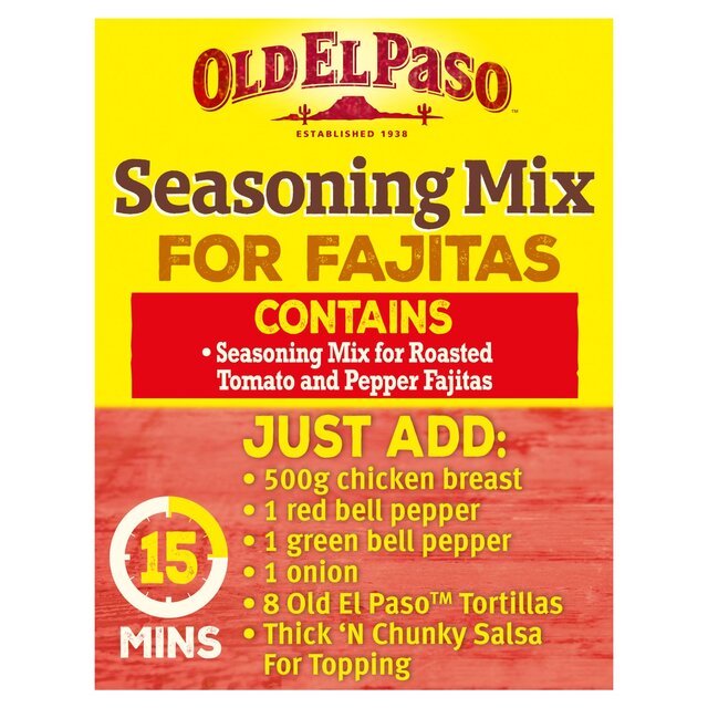 Old El Paso Roasted Tomato & Peppers Fajita Seasoning Mix thumbnail 4