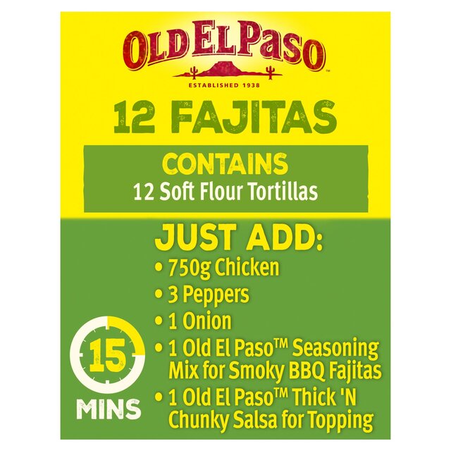 Old El Paso Flour Tortilla Fajita Wraps Family Pack thumbnail 2