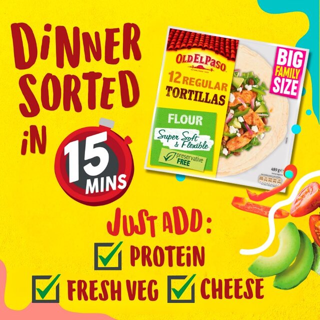 Old El Paso Flour Tortilla Fajita Wraps Family Pack thumbnail 9