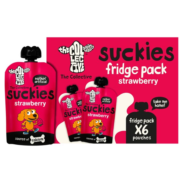 The Collective Strawberry Suckies Multipack Kids Yoghurt