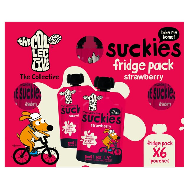 The Collective Strawberry Suckies Multipack Kids Yoghurt thumbnail 2