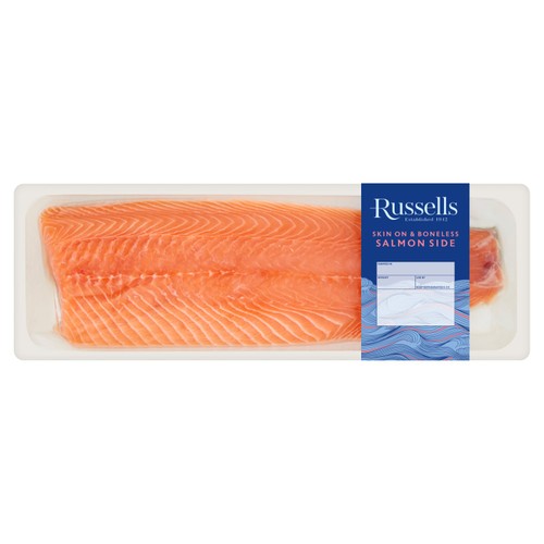 Russell's Salmon Side Skin On & Boneless