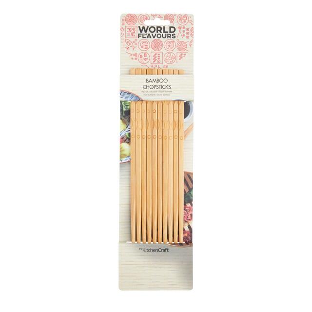 World of Flavours Oriental Bamboo Chop Sticks thumbnail 2