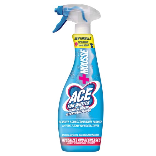 Ace Stain Remover Power Mousse Spray Whites