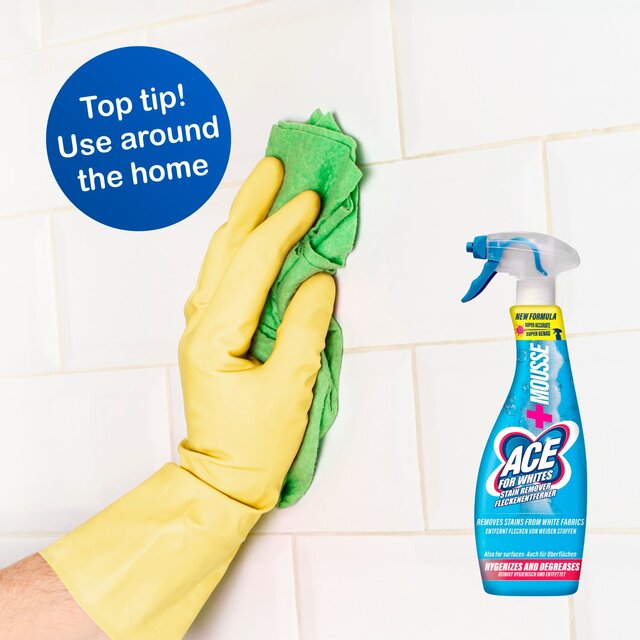 Ace Stain Remover Power Mousse Spray Whites thumbnail 5