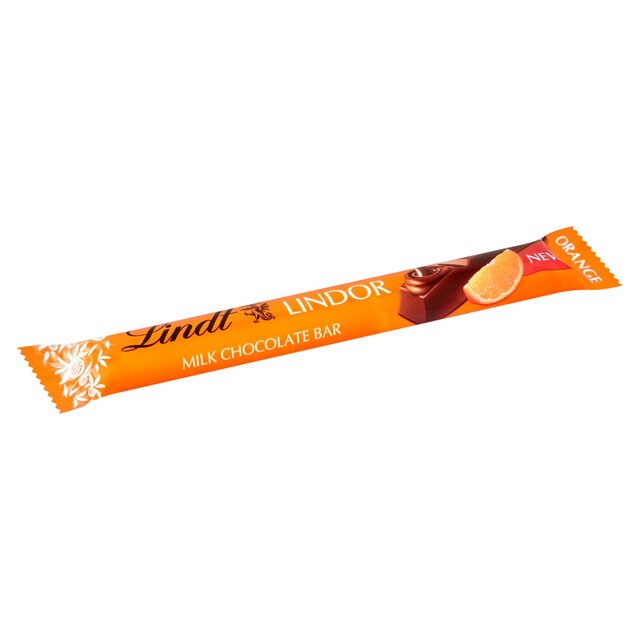 Lindt Lindor Milk Orange Chocolate Bar thumbnail 2
