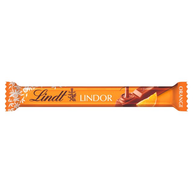 Lindt Lindor Milk Orange Chocolate Bar thumbnail 4