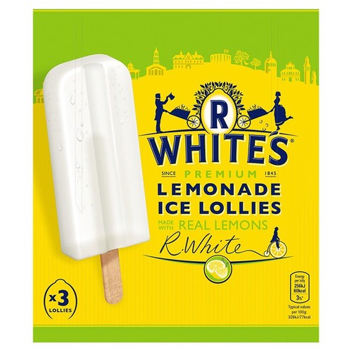R Whites Premium Lemonade Ice Lollies