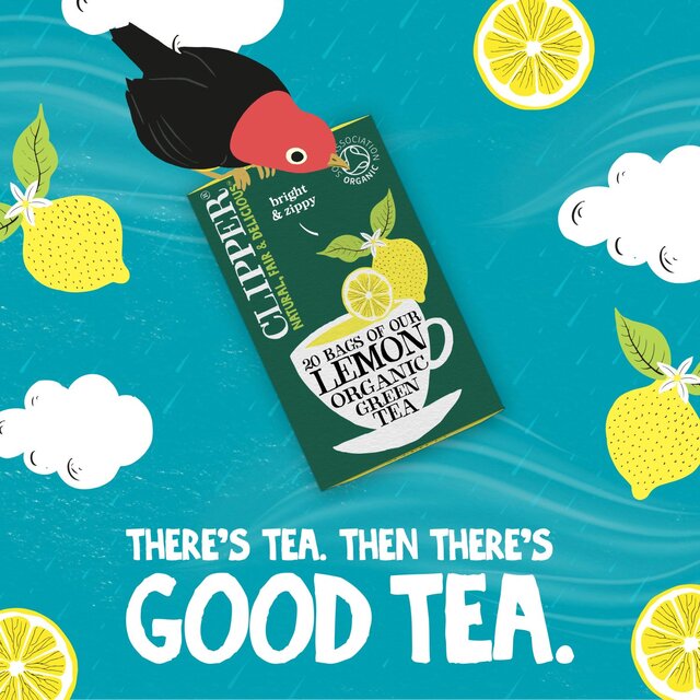 Clipper Organic Fairtrade Green Tea Bags with Lemon thumbnail 6