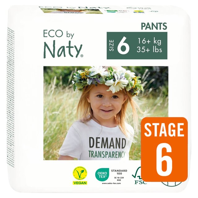 Eco by Naty Nappy Pants, Size 6 (16+kg) thumbnail 3