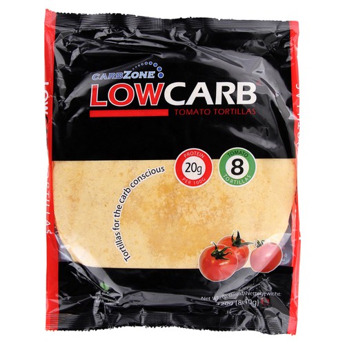 Carbzone LowCarb Tomato Tortillas Pack of 8
