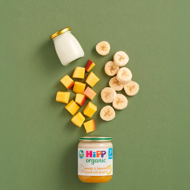 HiPP Organic Mango & Banana topped with yogurt Baby Food Jar 7+ Months thumbnail 4