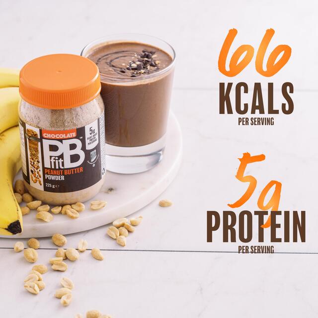 PBfit Chocolate Peanut Butter Powder - 88% Less Fat and High Protein thumbnail 2