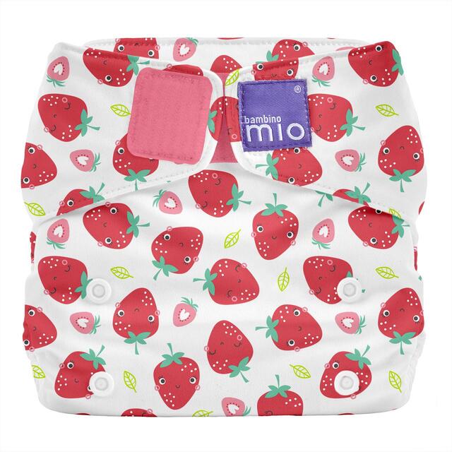 Bambino Mio Reusable Nappy One size fits all birth to 3-4 years Strawberry