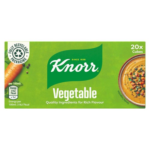 Knorr 20 Vegetable Stock Cubes thumbnail 2