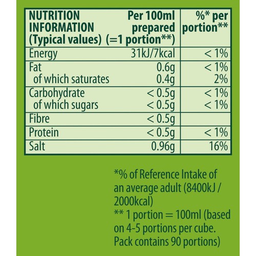 Knorr 20 Vegetable Stock Cubes thumbnail 6