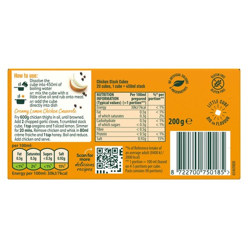 Knorr 20 Chicken Stock Cubes thumbnail 3