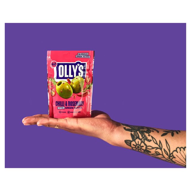Olly's Olives Chilli & Rosemary Green Halkidiki Olives - The Bandit thumbnail 5