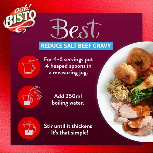 Bisto Best Reduced Salt Beef Gravy Granules thumbnail 5