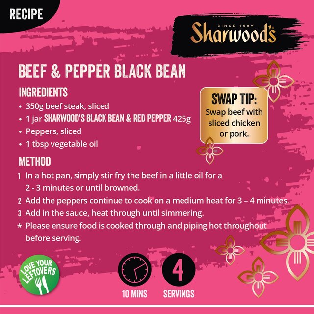 Sharwood's Stir Fry Black Bean & Red Pepper Cooking Sauce thumbnail 2