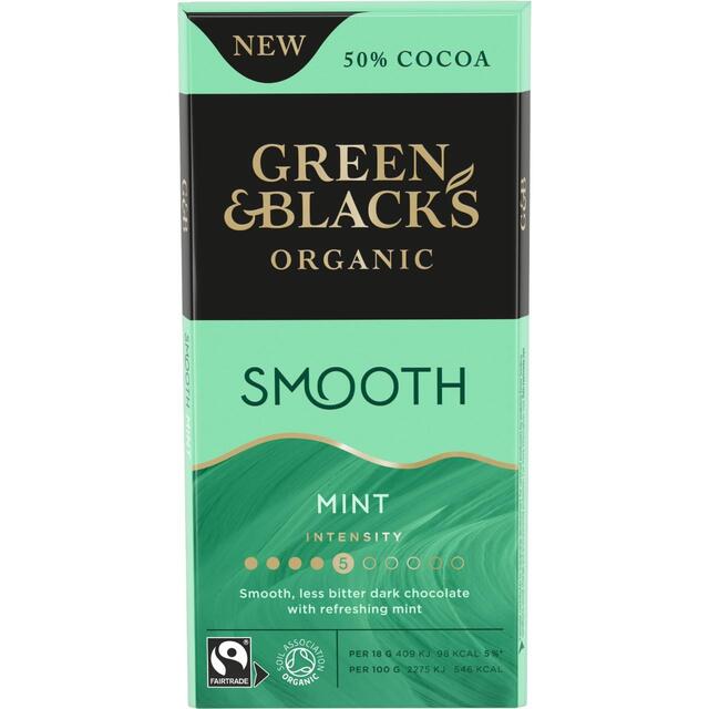 Green & Black's Mint Dark Chocolate Bar thumbnail 2