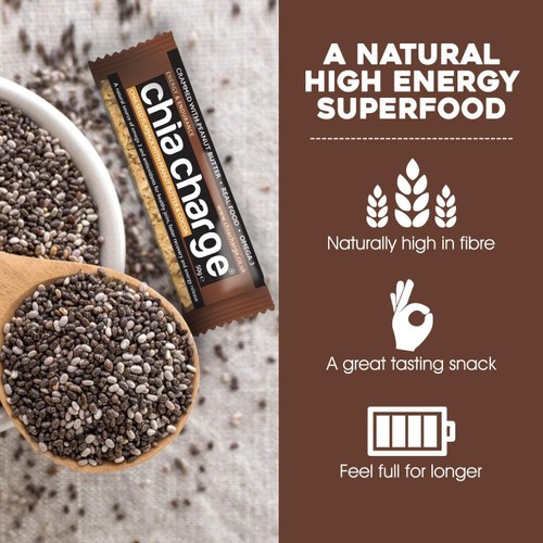 Chia Charge Peanut Butter & Cocoa Chia Seed Flapjack thumbnail 3