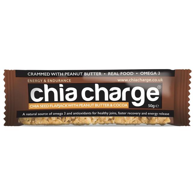 Chia Charge Peanut Butter & Cocoa Chia Seed Flapjack