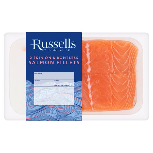Russell's Salmon Fillets Skin On Mid/Tail Fillets