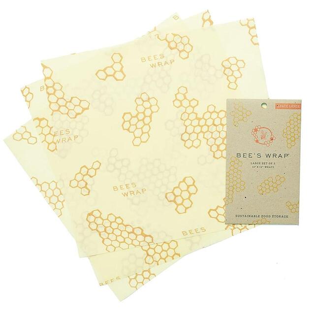 Bee's Wrap Reusable Food Wraps, Large